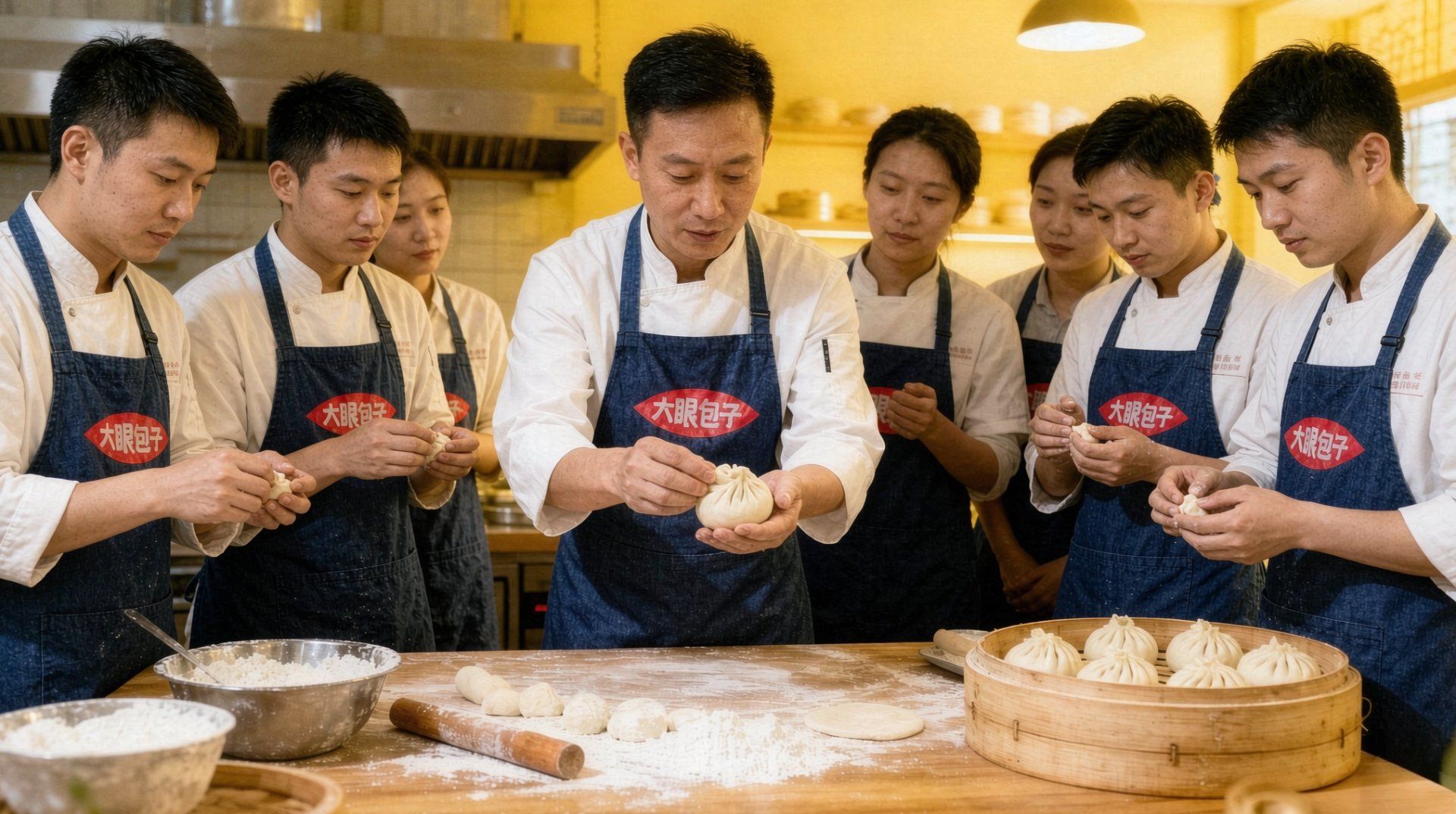 大眼面点坊面点师培训实景